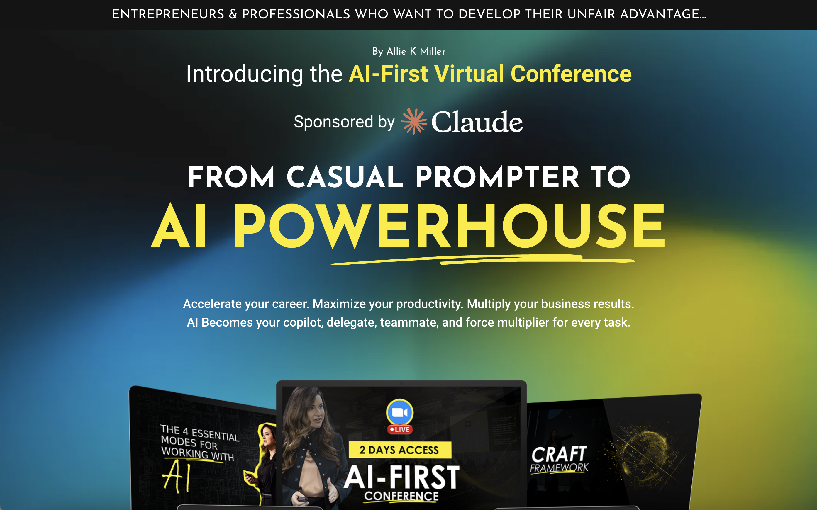 AI-First Virtual Conference — From Casual Prompter to AI Powerhouse